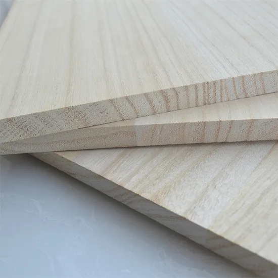 Wholesale Factory Supply Natural Edge Glued Solid Paulownia Wood Board 