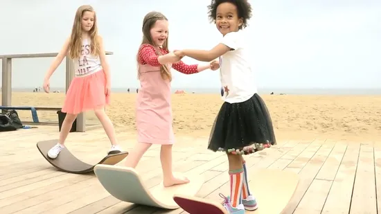 Toddler Wooden Balance Board for Indoor Play Exercise 