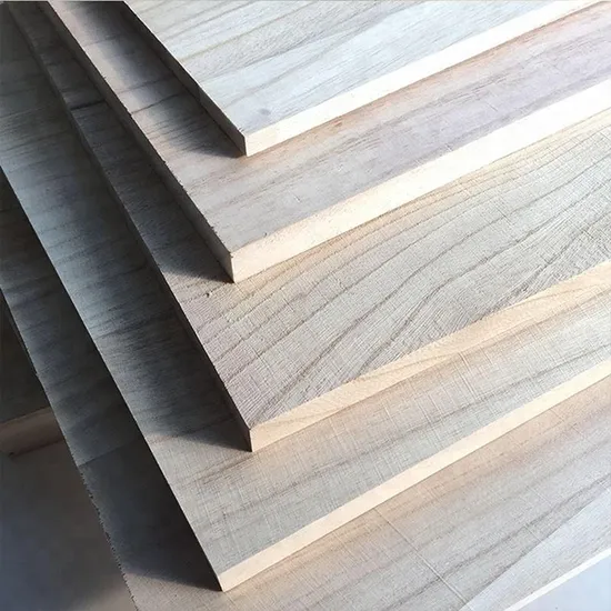 Factory Supply Solid Edge Glued Wood Light and Tasteless Paulownia Wood Panel 