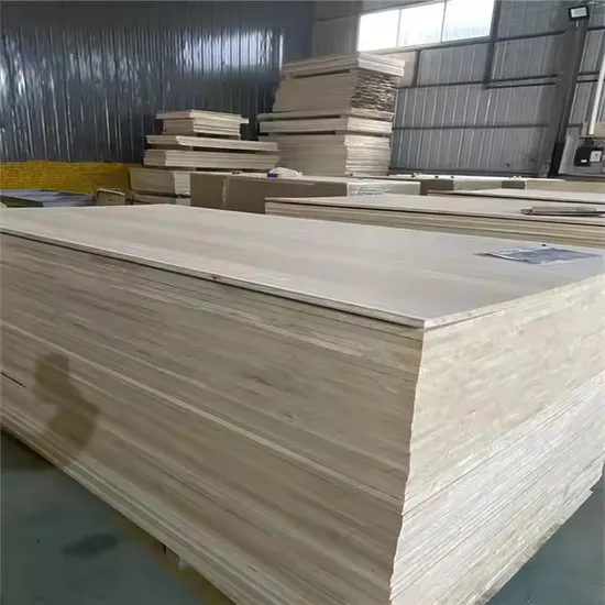 Factory Wholesale Paulownia Solid Wood Splicing Board in Natural Wood Color Paulownia Density Board 