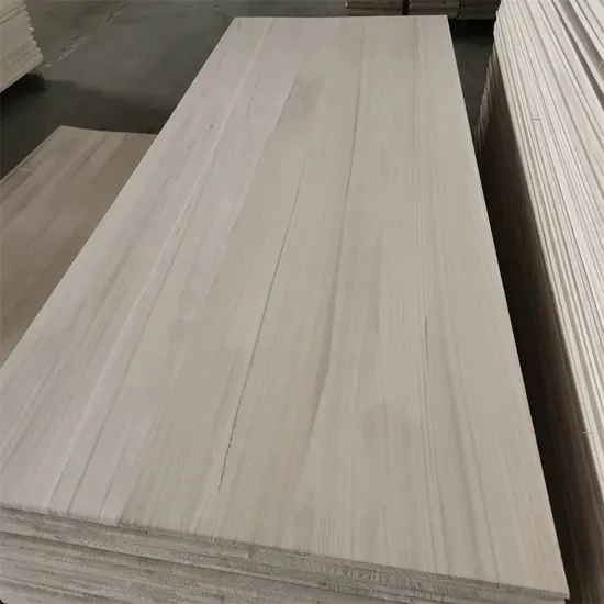 Paulownia Finger Joint Edge Glued Solid Wood Board Panels Lwm